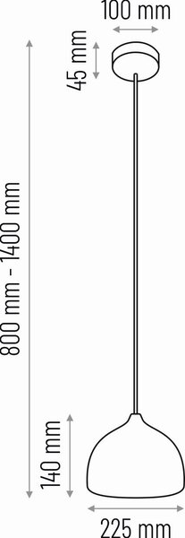 ZÁVESNÉ SVIETIDLO, 22.5/90-140 cm - Online Only bytové doplnky, Online Only
