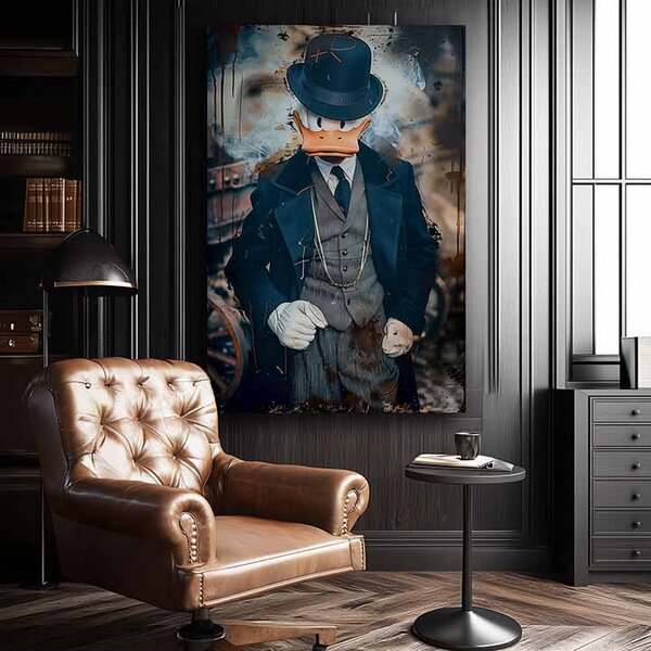 Obraz Donald: Temný biznis | Talianske plátno - 60x90 cm