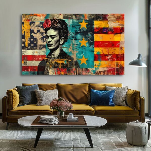 Obraz Frida Kahlo - Kultúrny odkaz | dokončené rukou umelca - 90x60 cm