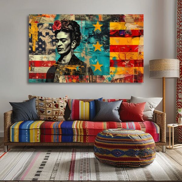 Obraz Frida Kahlo - Kultúrny odkaz | dokončené rukou umelca - 90x60 cm