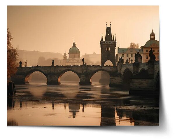 Sablio Plagát Praha Karlov most 1 - 60x40 cm
