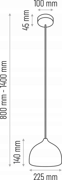 ZÁVESNÉ SVIETIDLO, 22.5/90-140 cm - Online Only bytové doplnky, Online Only