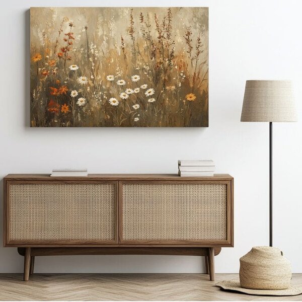 Obraz harmónia rustikálnej elegancie | dokončené rukou umelca - 40x60 cm