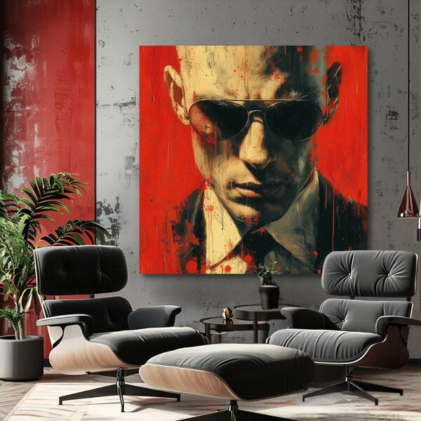 Obraz Hitman - Zmysel pre detail | dokončené rukou umelca - 60x60 cm