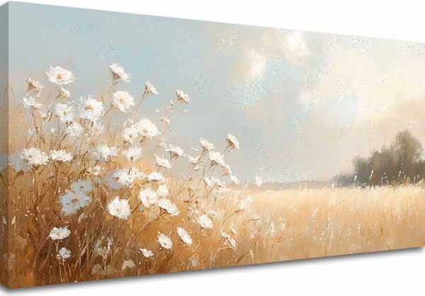 Obraz jemnosť letného rána | dokončené rukou umelca - 40x80 cm