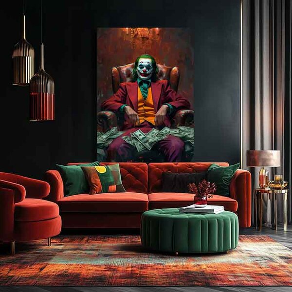 Obraz Joker: Pán chaosu | Talianske plátno - 60x90 cm