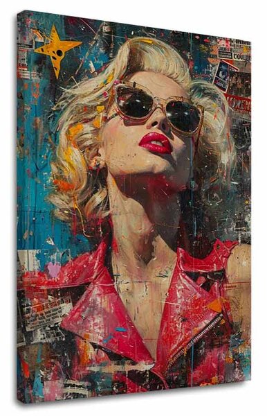 Obraz Marilyn Monroe - Ikona v žiari svetiel | dokončené rukou umelca - 60x90 cm
