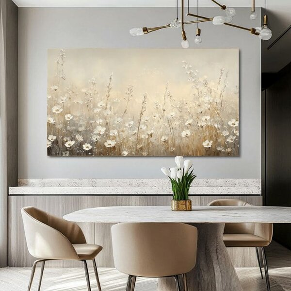 Obraz kvetinový sen | dokončené rukou umelca - 40x80 cm