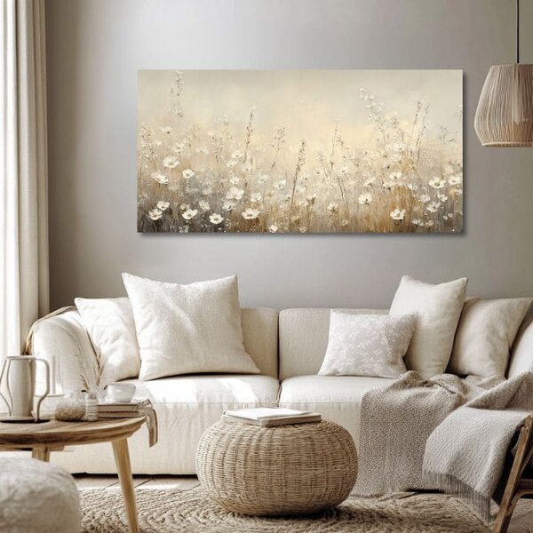 Obraz kvetinový sen | dokončené rukou umelca - 40x80 cm