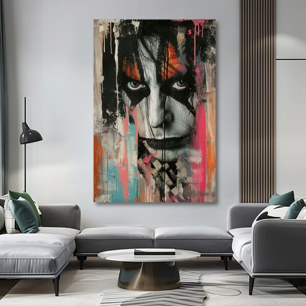 Obraz KISS - Chaos na pódiu | dokončené rukou umelca - 60x90 cm