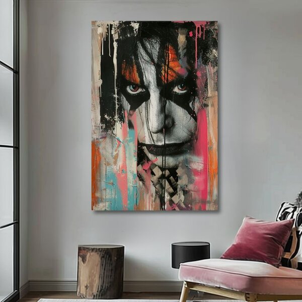 Obraz KISS - Chaos na pódiu | dokončené rukou umelca - 60x90 cm