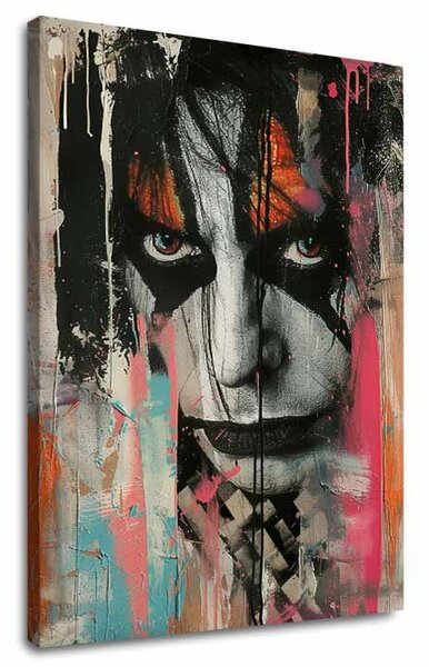 Obraz KISS - Chaos na pódiu | dokončené rukou umelca - 60x90 cm