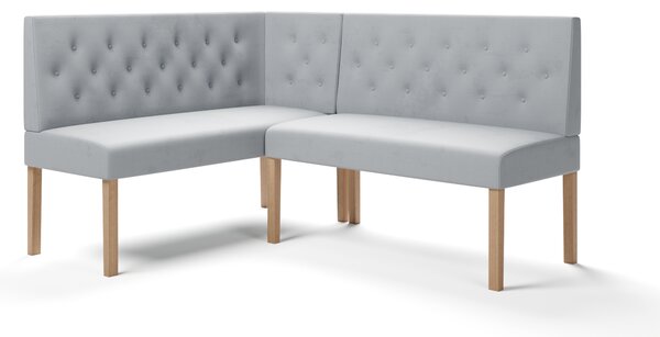 Rohová jedálenská lavica Porto - Kameleon Farba: Kameleon 04, Veľkosť: 130x170 cm, Farba nožičiek: Prírodné