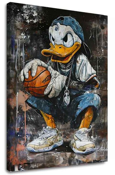 Obraz LeBron Duck na plátne | dokončené rukou umelca - 40x50 cm