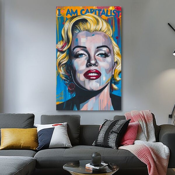 Obraz Marilyn Monroe - Kapitalistický šarm | dokončené rukou umelca - 60x90 cm