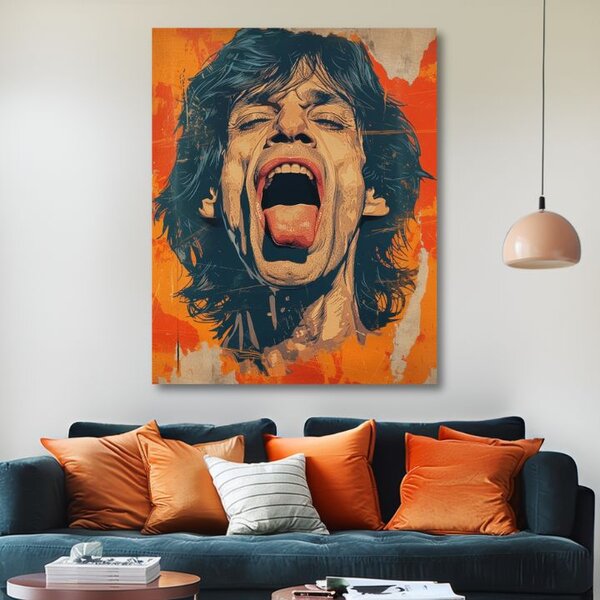 Obraz Mick Jagger - Sila rockovej scény | dokončené rukou umelca - 60x90 cm