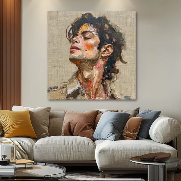 Obraz Michael Jackson - Melódia vášne | dokončené rukou umelca - 60x60 cm