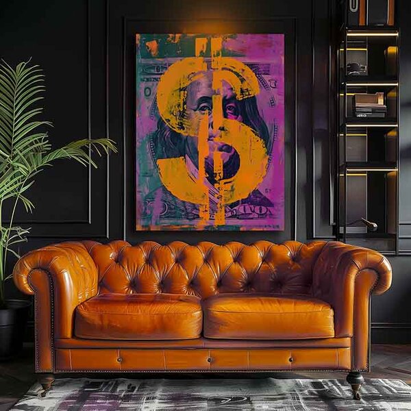 Obraz Money Benjamin na plátne | dokončené rukou umelca - 40x50 cm