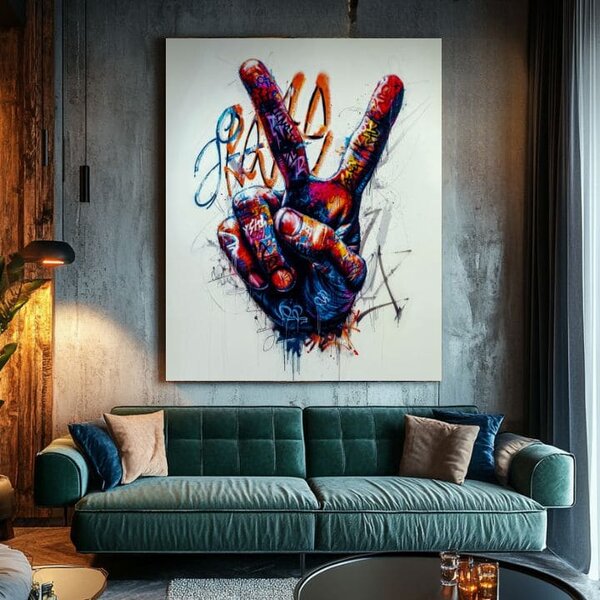 Obraz Peace Hand | Talianske plátno - 40x50 cm