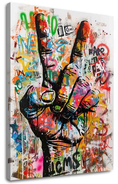 Obraz Peace Hand | Talianske plátno - 40x50 cm