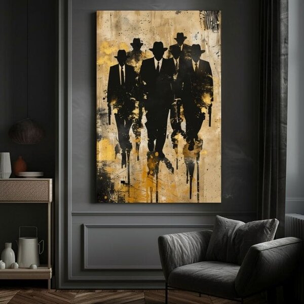 Obraz Outlaws in Shadows | dokončené rukou umelca - 60x90 cm