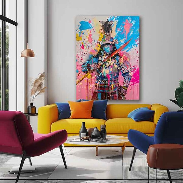 Obraz Samurai Spirit na plátne | dokončené rukou umelca - 40x50 cm