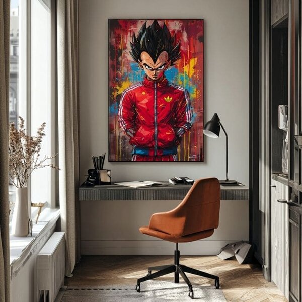 Obraz Saiyan: Sila bojovníka | dokončené rukou umelca - 60x90 cm