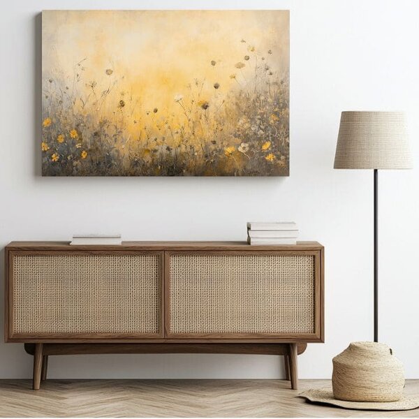 Obraz slnečnej lúky | dokončené rukou umelca - 40x60 cm