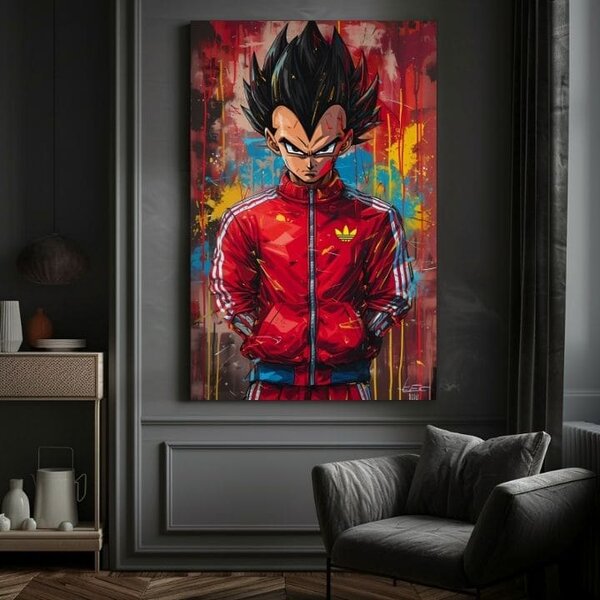 Obraz Saiyan: Sila bojovníka | dokončené rukou umelca - 60x90 cm