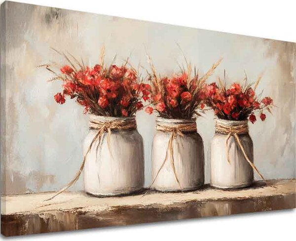 Obraz rustikálna krása v porceláne | dokončené rukou umelca - 40x60 cm