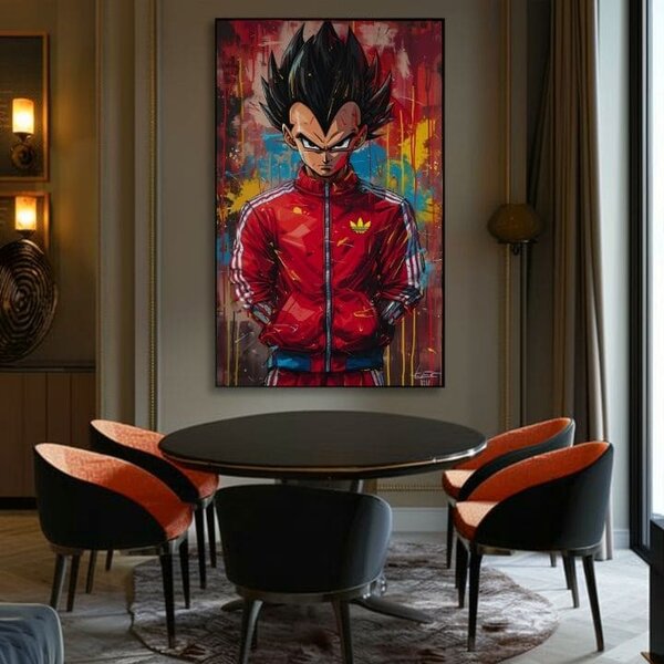 Obraz Saiyan: Sila bojovníka | dokončené rukou umelca - 60x90 cm