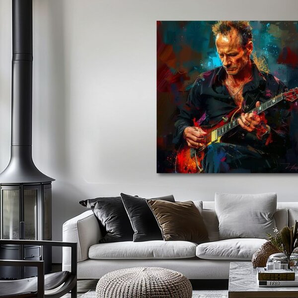 Obraz Sting - Kráľ Grammy | dokončené rukou umelca - 60x60 cm
