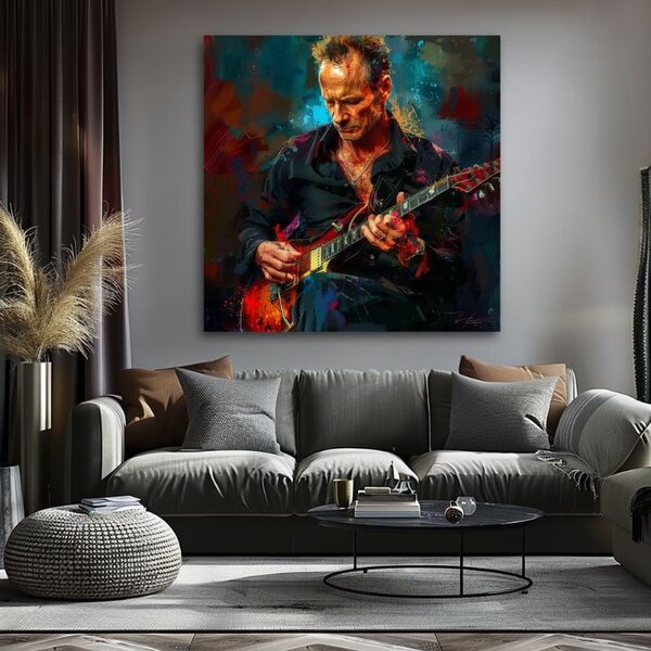 Obraz Sting - Kráľ Grammy | dokončené rukou umelca - 60x60 cm