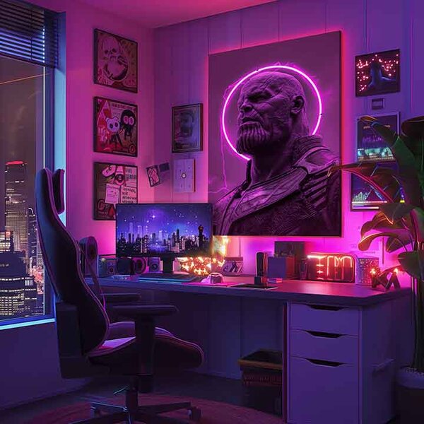 Obraz Thanos: Pán osudu | Talianske plátno - 60x90 cm