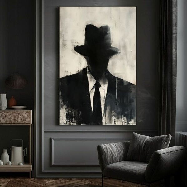 Obraz The Faceless Mobster | dokončené rukou umelca - 60x90 cm