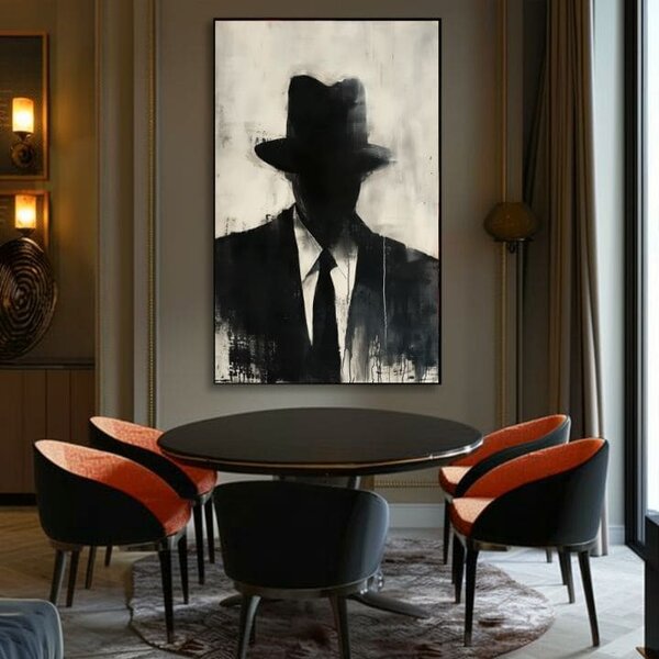 Obraz The Faceless Mobster | dokončené rukou umelca - 60x90 cm