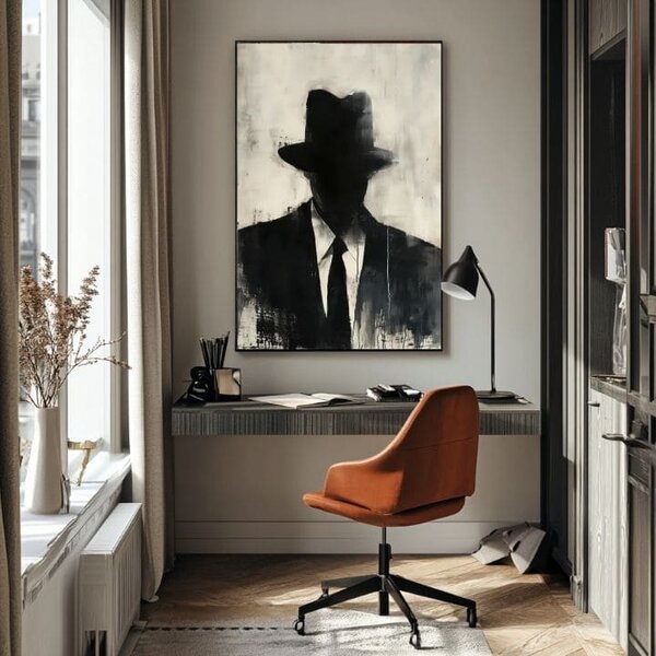 Obraz The Faceless Mobster | dokončené rukou umelca - 60x90 cm
