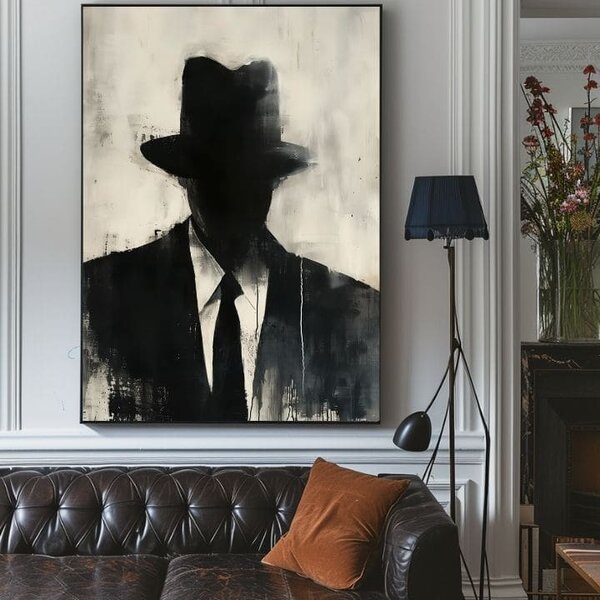 Obraz The Faceless Mobster | dokončené rukou umelca - 60x90 cm