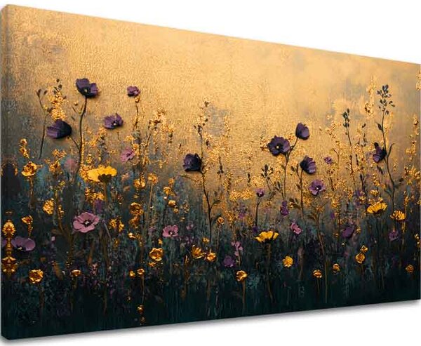 Obraz večerná lúka | dokončené rukou umelca - 40x60 cm