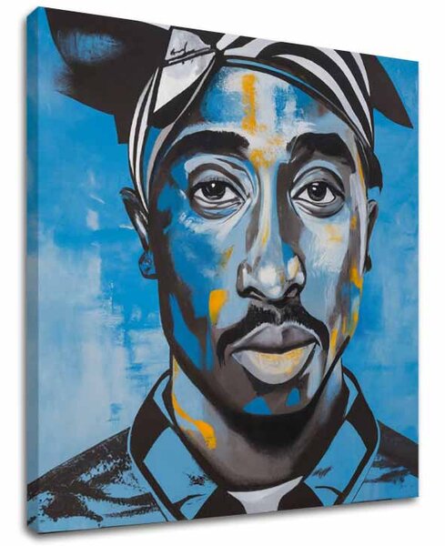 Obraz Tupac Shakur - Rapper v nebi | dokončené rukou umelca - 60x60 cm