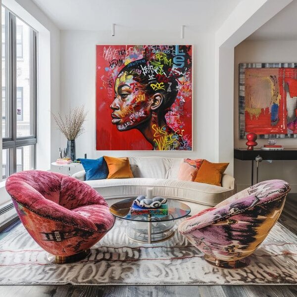 Obraz Urban Queen na plátne | dokončené rukou umelca - 40x50 cm