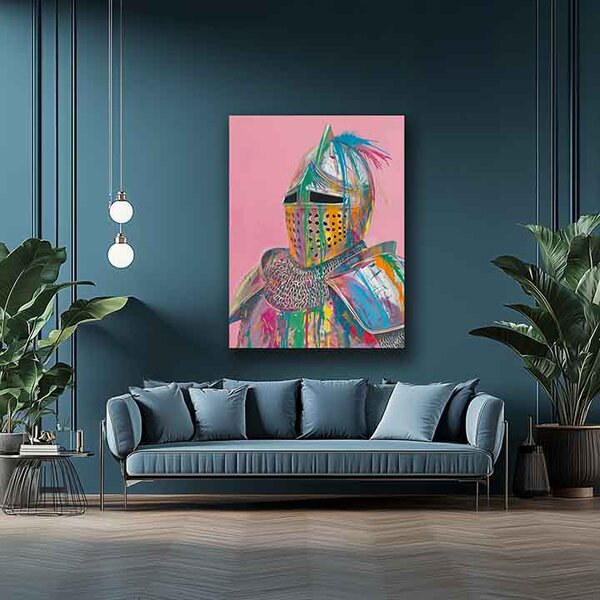 Obraz Vivid Knight na plátne | dokončené rukou umelca - 40x50 cm