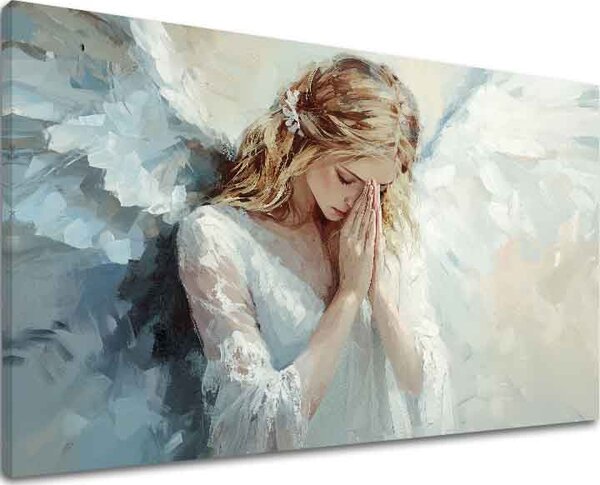 Obrazy anjelov Nebeský dotyk | dokončené rukou umelca - 40x60 cm