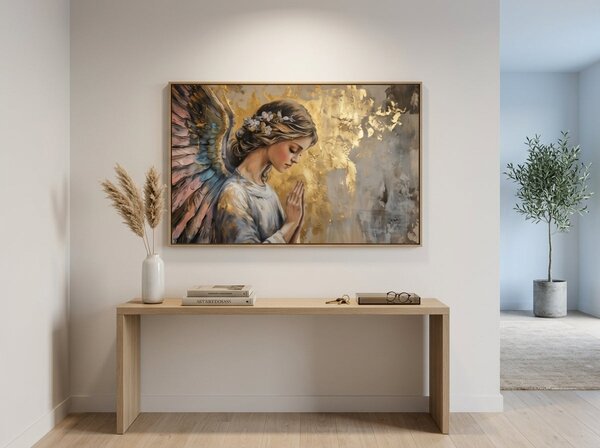 Obrazy anjelov Nebeská radosť | dokončené rukou umelca - 40x60 cm
