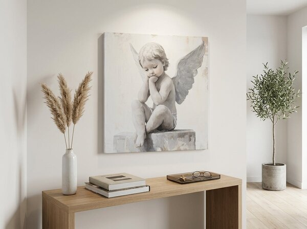 Obrazy anjelov Ochranca | dokončené rukou umelca - 60x60 cm