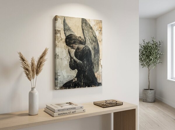 Obrazy anjelov Tichá modlitba | dokončené rukou umelca - 40x60 cm