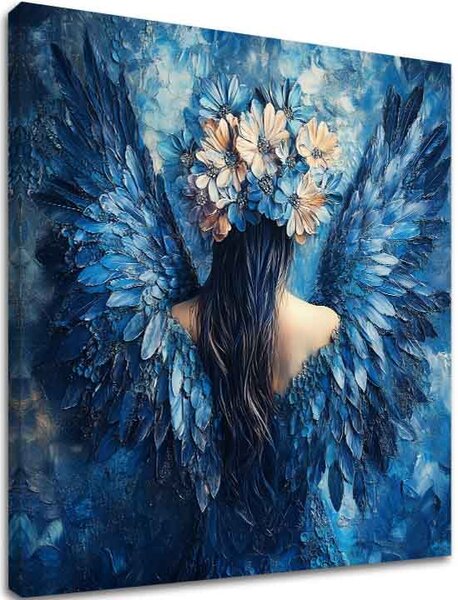Obrazy anjelov Záhadná tvár | dokončené rukou umelca - 60x60 cm