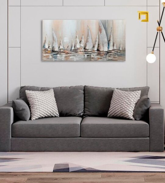 Obraz na plátne PLACHETNICE Zľava 60 % 120x60 cm