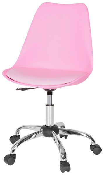 OTOČNÁ STOLIČKA, vzhľad kože, pink MID.YOU - Online Only kancelárie, Online Only