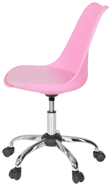 OTOČNÁ STOLIČKA, vzhľad kože, pink MID.YOU - Online Only kancelárie, Online Only